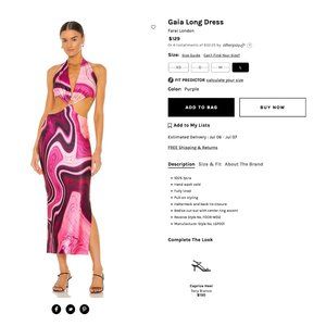 FARAI LONDON Sold Out Gaia Dress